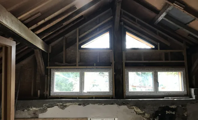 création et pose de fenêtres dans pignon et bardage bois à SAPOIS, Gérardmer, Monsieur Gérald XOLIN
